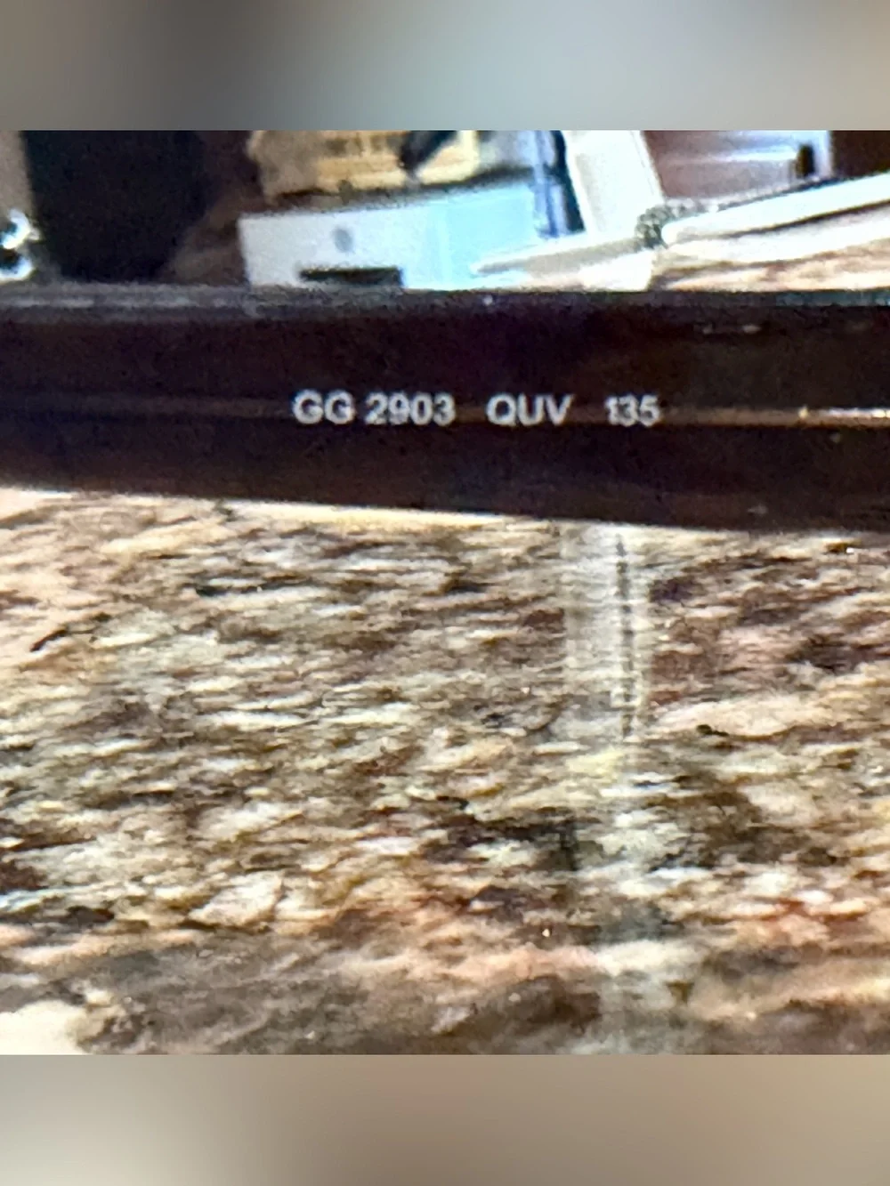 Gucci Brown Check Pattern Glasses with Gold Logo-Presciption